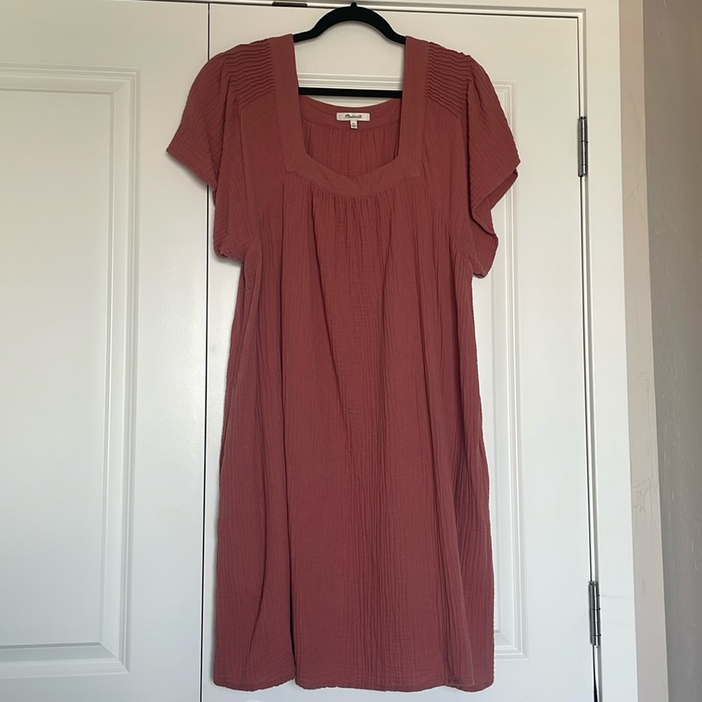 Madewell square neck dress